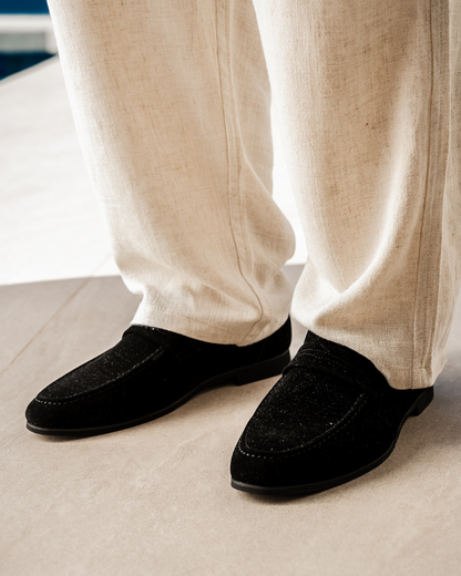 Old Money Wildleder-Penny-Loafer